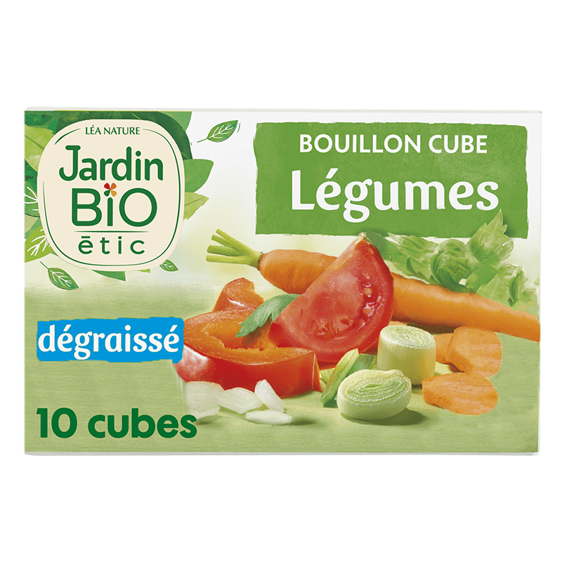 Organic fat-free vegetable stock cubes