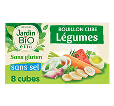 JARDIN BIO ETIC Bouillon cube de poule sans huile de palme 10 cubes pas  cher 