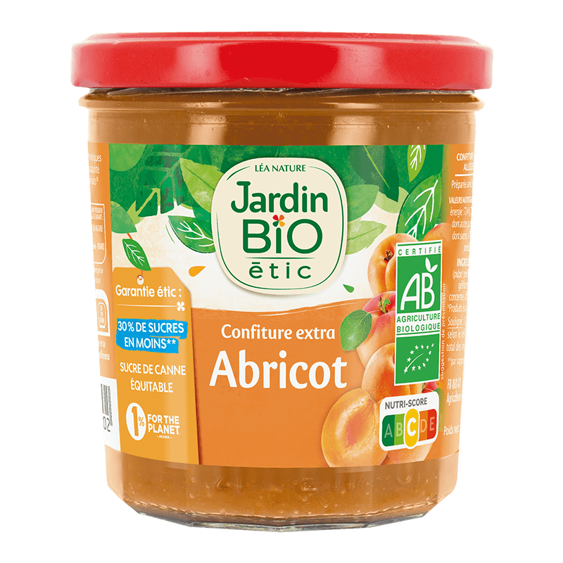 Organic apricot extra jam