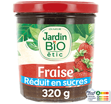 Organic strawberry extra jam