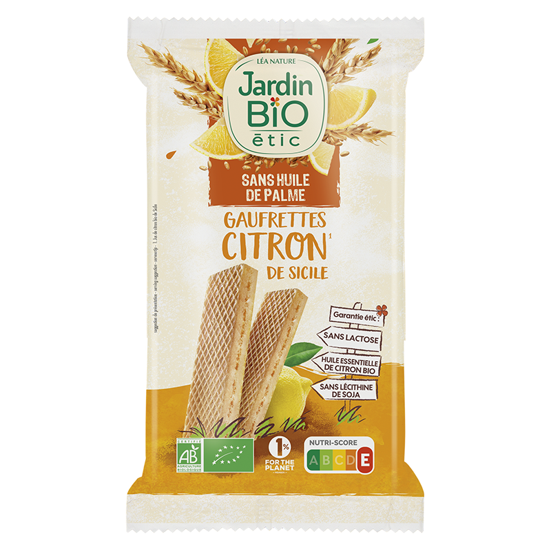 Organic fine lemon wafers