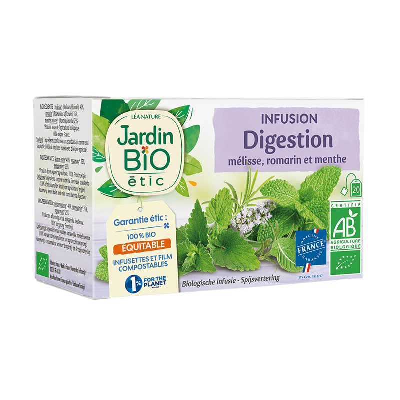 Organic herbal tea digestion