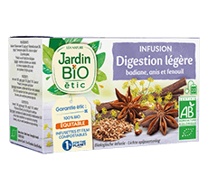 Organic herbal tea light digestion