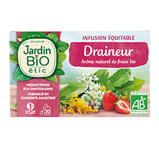 JARDIN BIO ETIC Infusion aide minceur aux arômes naturels de fruits rouges  bio 20 sachets 30g pas cher 