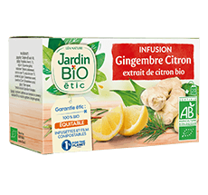 Organic herbal tea  Ginger and Lemon
