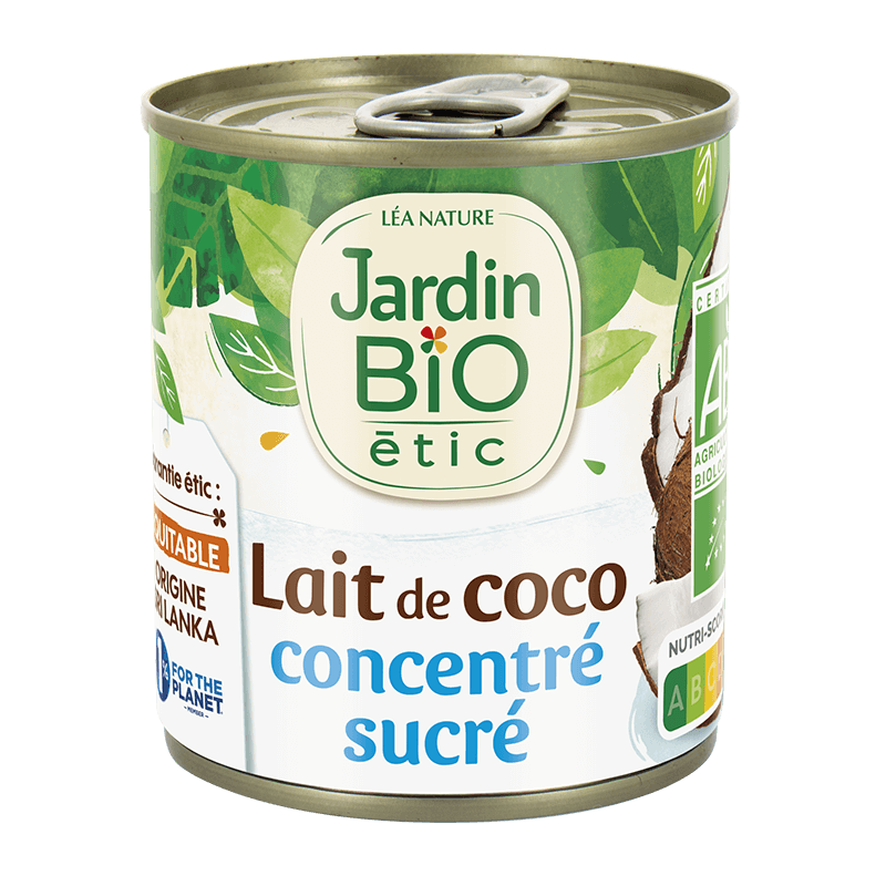 Organic sweetened condensed coconut milk