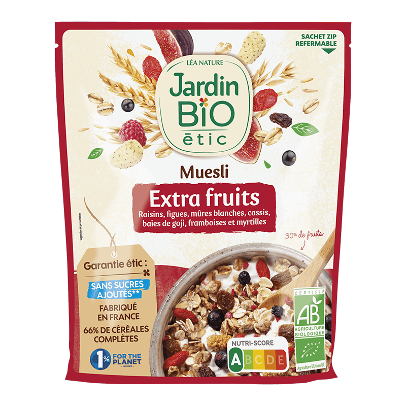 Organic muesli with fruit 30% fruit