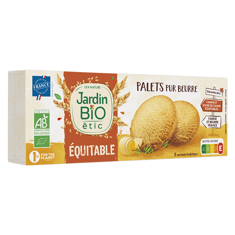 Organic pure butter biscuits Fair trade