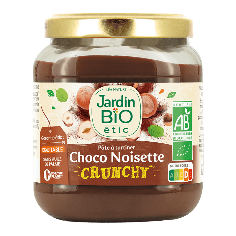 Organic choco hazelnut crunchy spread