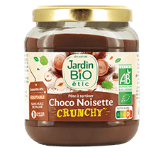 Organic choco hazelnut crunchy spread