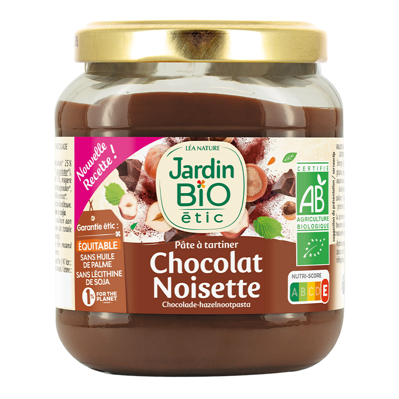 Organic chocolate and hazelnut spread – 350 g
