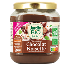 Organic chocolate and hazelnut spread – 350 g