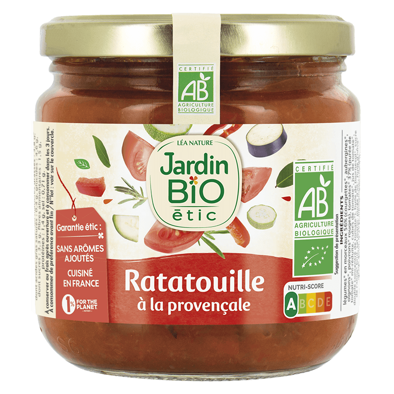 Organic ratatouille regular size – 400 g