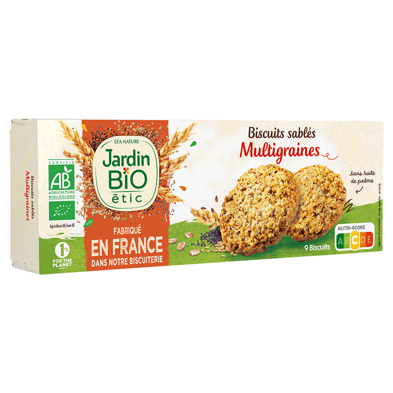 Organic multigrain biscuits Fair trade