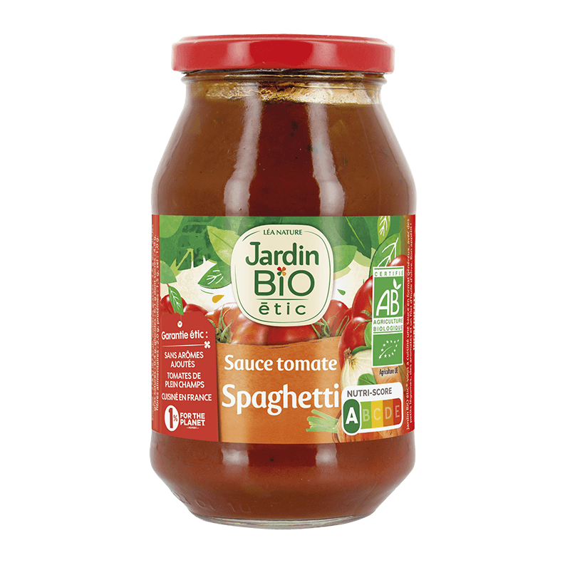 Organic tomato spaghetti sauce individual size – 200 g