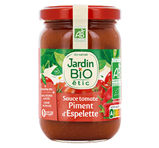 Organic tomato sauce with Espelette chilli