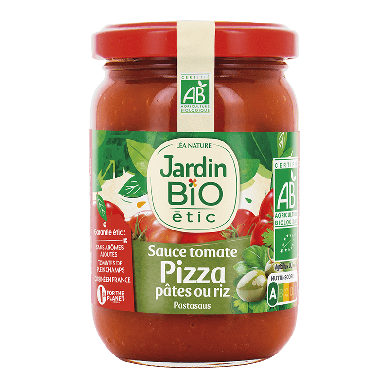 Organic tomato sauce for pizza, pasta and rice