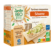 Organic sesame crispbreads 15% sesame