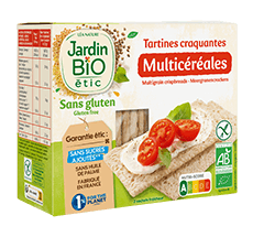 Organic multigrain gluten free crispbreads