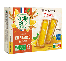 Organic lemon filled biscuits Fair trade