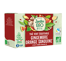 Organic green tea ginger
