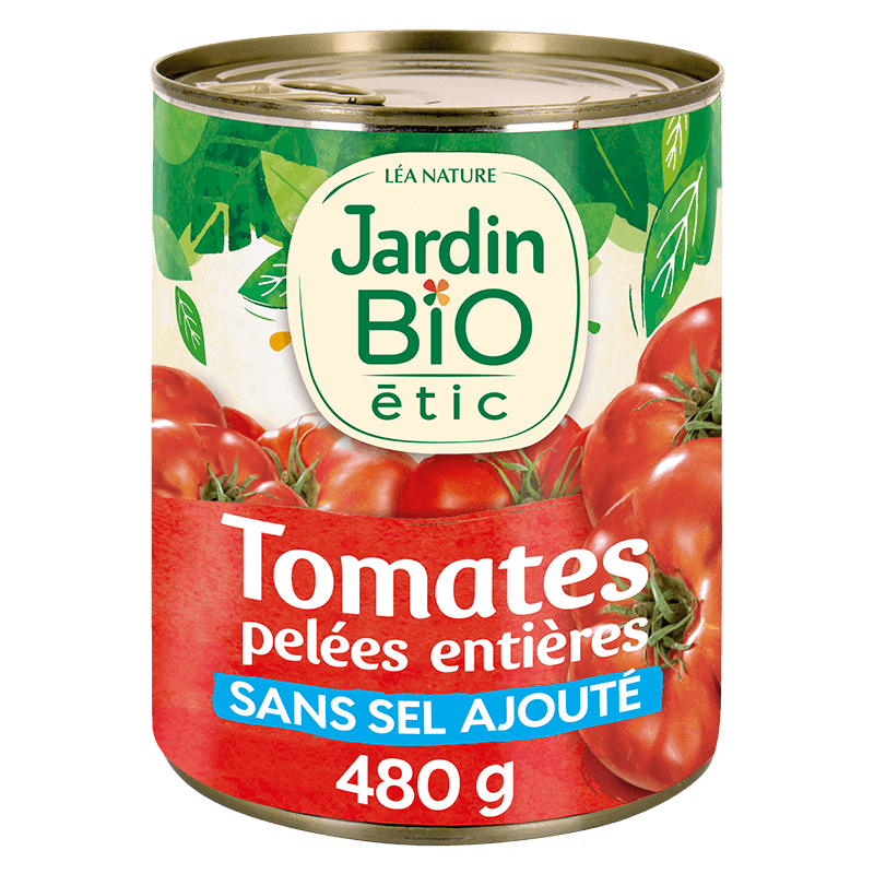Organic whole peeled tomatoes with juice family size