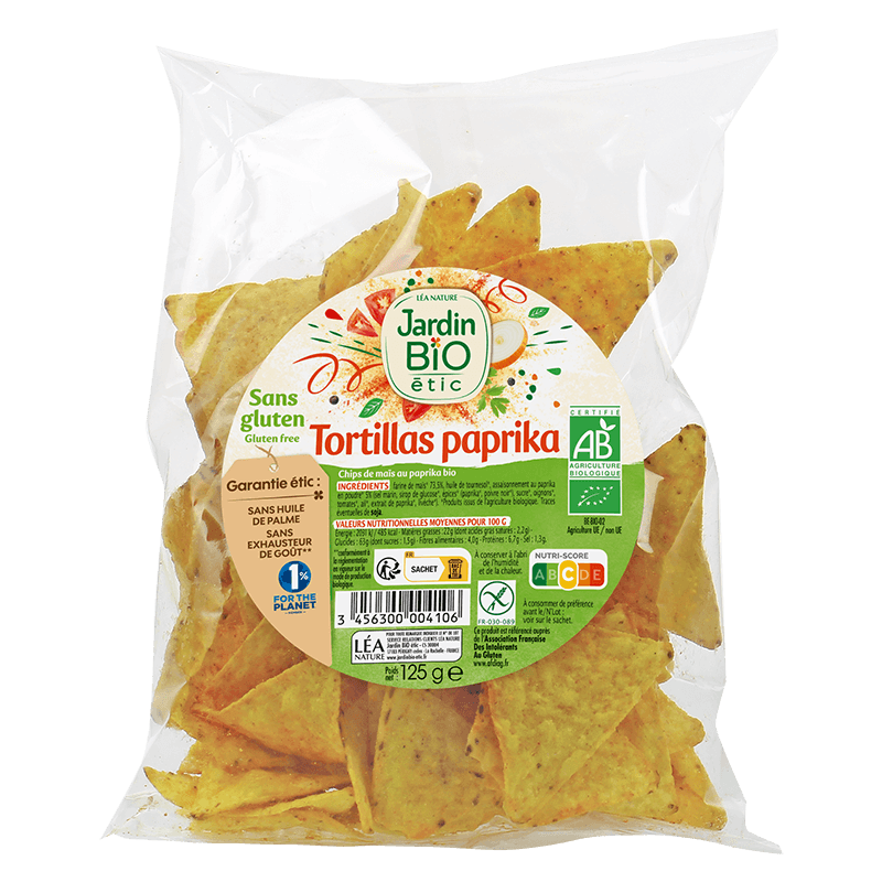 Organic paprika tortilla chips gluten-free